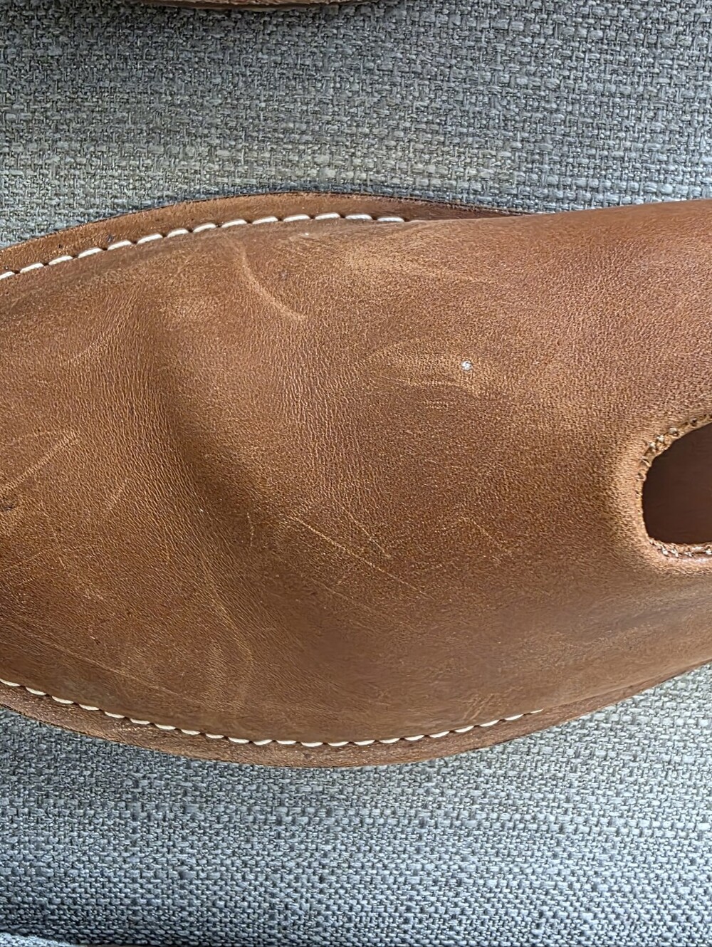 WP Standard Mr. Grumpy Men's Leather Slides Slippers - Picture 5 of 8